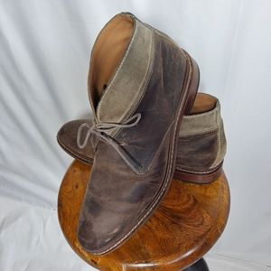 Cole Haan Brown Benton Welt Suede Leather Chukka Boots